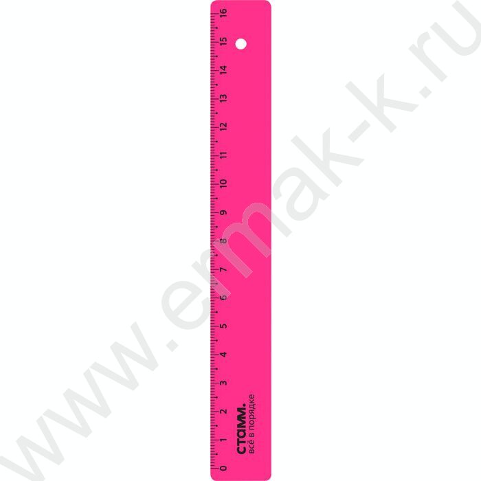 Линейка пл 16см неон/ ассорти | Фото 3