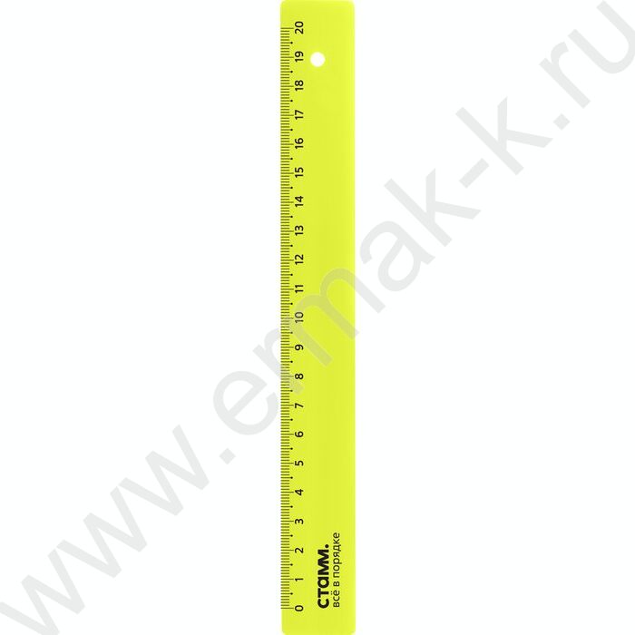 Линейка пл 20см неон/ ассорти | Фото 3