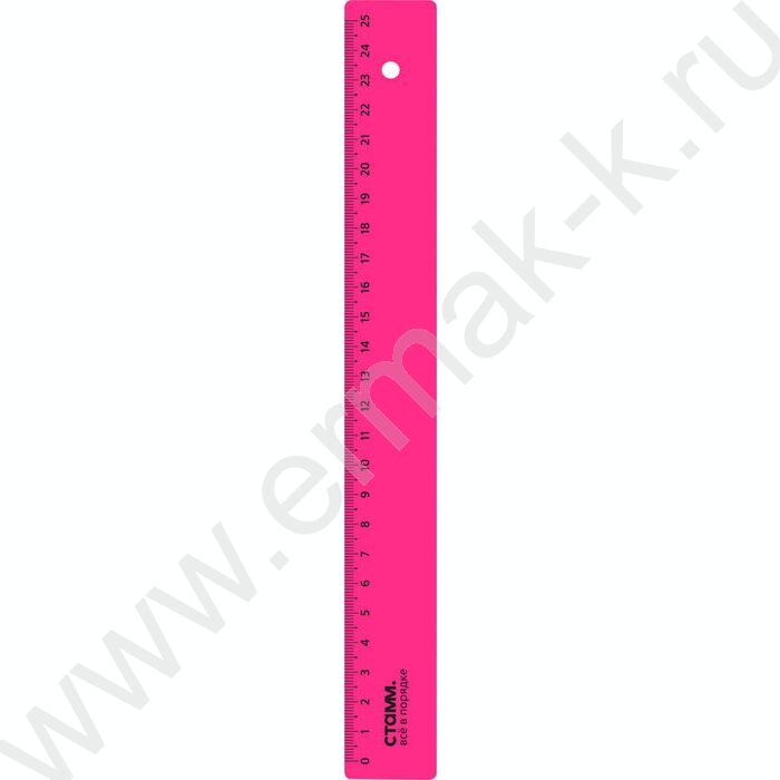 Линейка пл 25см неон/ ассорти | Фото 3