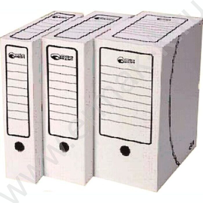 Короб архивный 100мм гофрокартон /белый | Фото 1