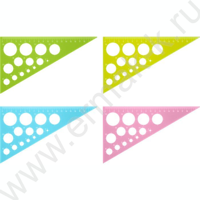 Треугольник пл. 30*19см с окружностями | Фото 1