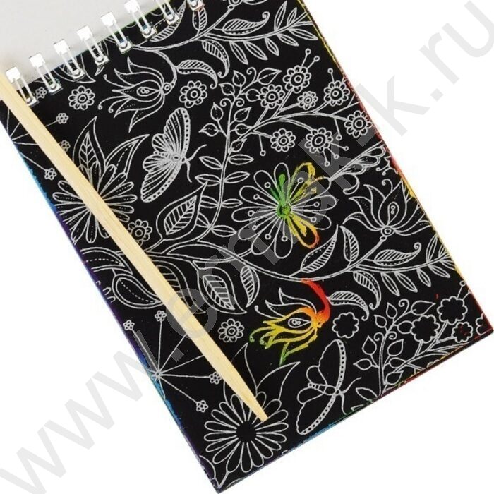 Набор д/творчества Гравюра в книге 10*12см 12л с контуром, деревянная палочка в комплекте | Фото 2