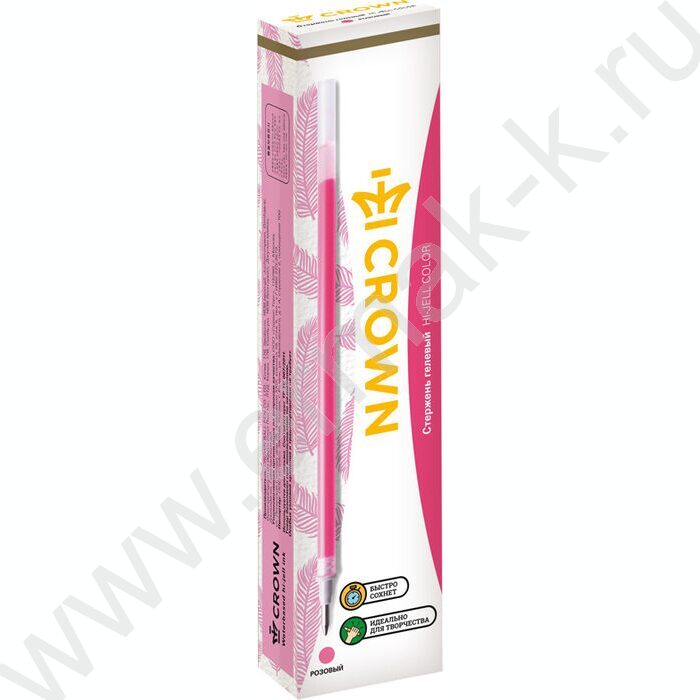 Стержень гел. розовый 138мм 0,7мм "Hi-Jell Color" | Фото 2