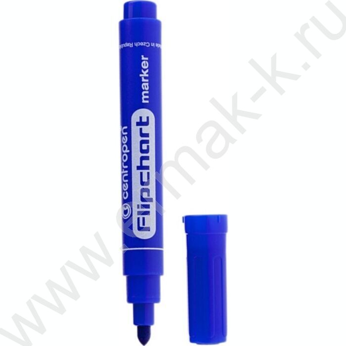 Маркер водный /синий/ 2,5мм круг Flipchart   | Фото 1