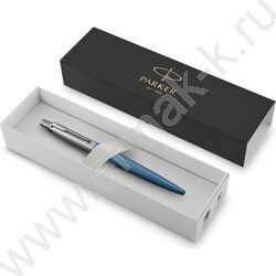 Ручка шар  Jotter Core K63 Waterloo Blue CT синий стержень 1мм /голубой-серебро | Фото 4