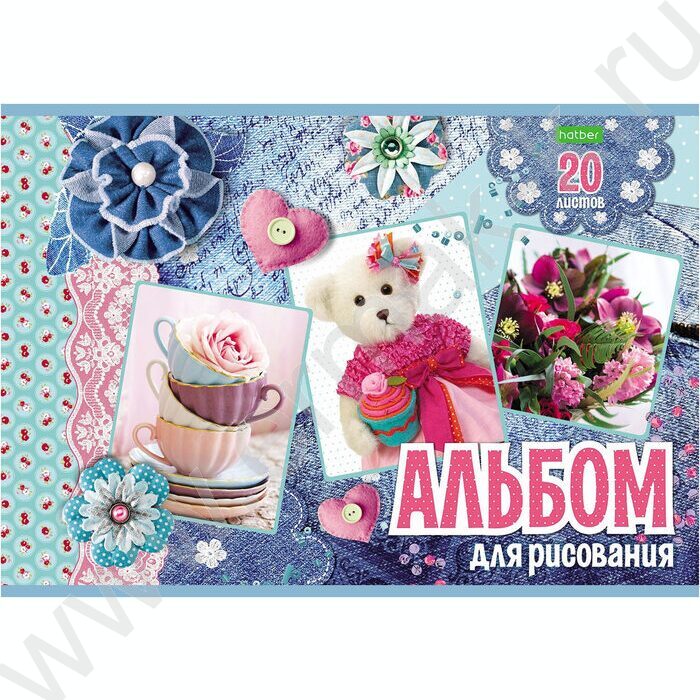 Альбом д/рисования 20л "Для девочек" 5видов | Фото 3