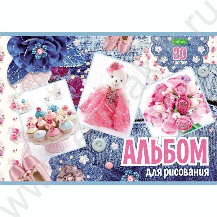 Альбом д/рисования 20л "Для девочек" 5видов | Фото 4