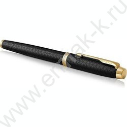 Роллер  IM Premium T323 Black GT черный стержень /черный-золото | Фото 3