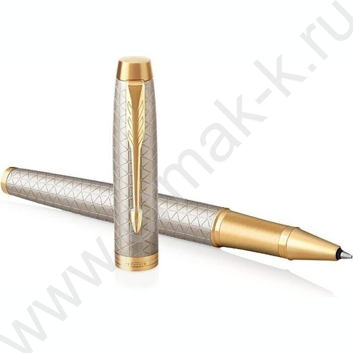 Роллер  IM Premium T323 Grey GT черный стержень /серебро-золото | Фото 4