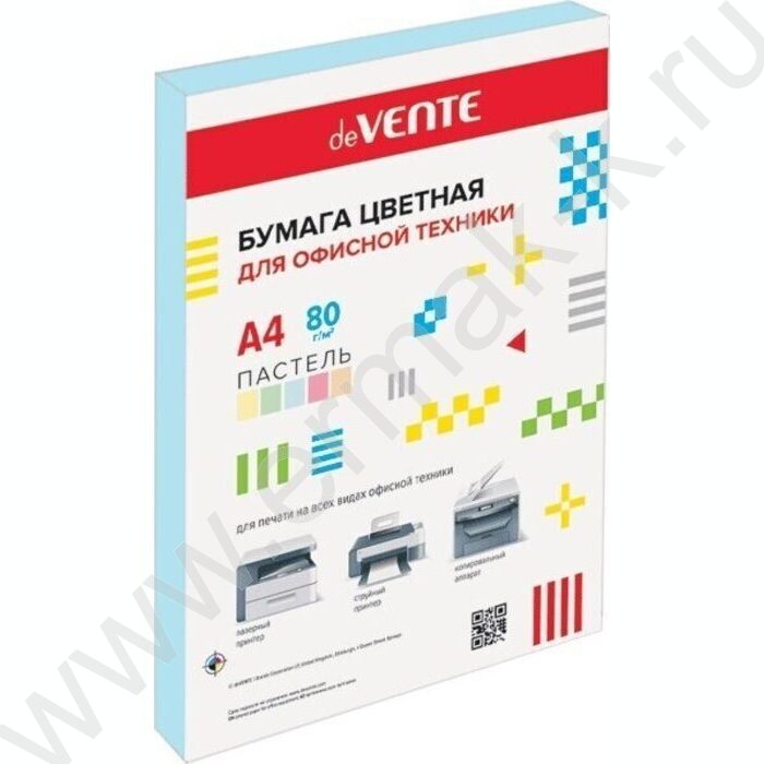 Бумага А4  80г/мкв  50л "deVENTE" пастельный голубой | Фото 1