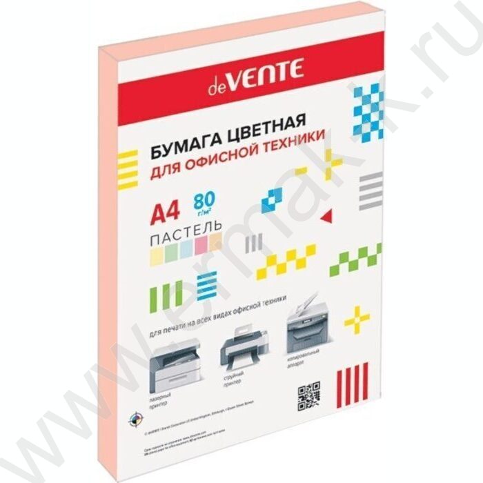 Бумага А4  80г/мкв  50л "deVENTE" пастельный оранжевый | Фото 1