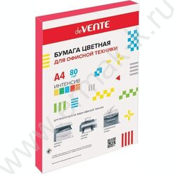 Бумага А4  80г/мкв 100л "deVENTE" интенсив красный | Фото 1