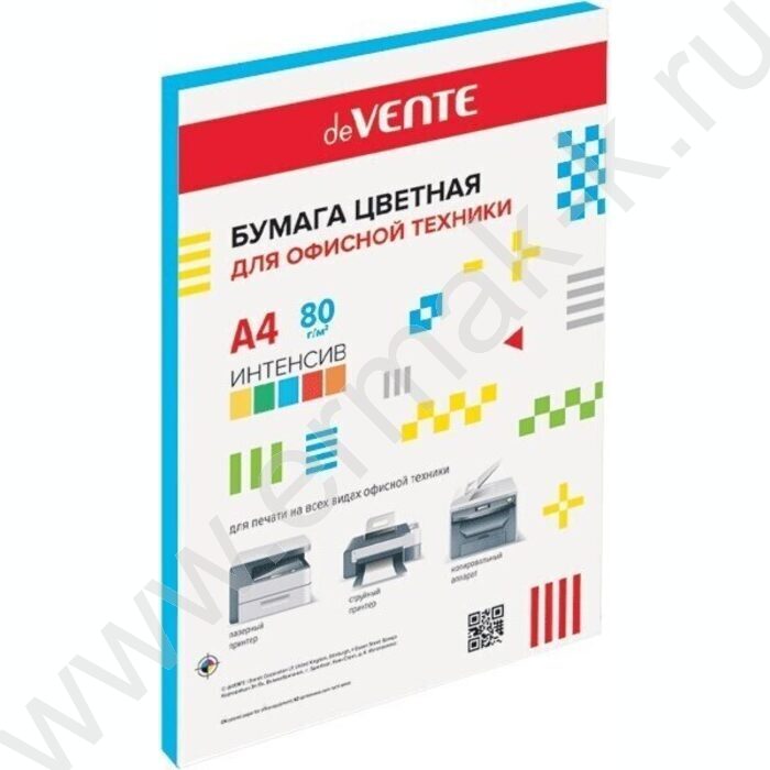 Бумага А4  80г/мкв  50л "deVENTE" интенсив синий | Фото 1