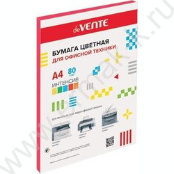 Бумага А4  80г/мкв  50л "Intensive" интенсив красный | Фото 1