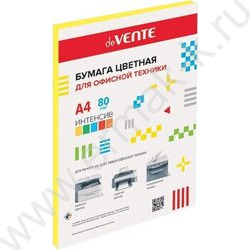 Бумага А4  80г/мкв  50л "Intensive" интенсив желтый | Фото 1