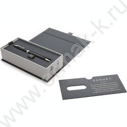 Ручка шар  Sonnet Core K429 Slim Matte Black CT M черный стержень /подар.кор. | Фото 4