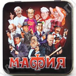 Игра Карточная Мафия жестяная коробочка | Фото 1