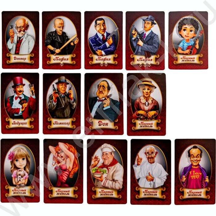 Игра Карточная Мафия жестяная коробочка | Фото 4