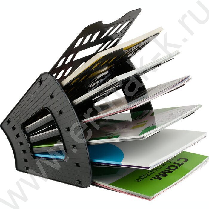 Лоток вертикально-гориз. разборный /чёрный/ 6отд. | Фото 8