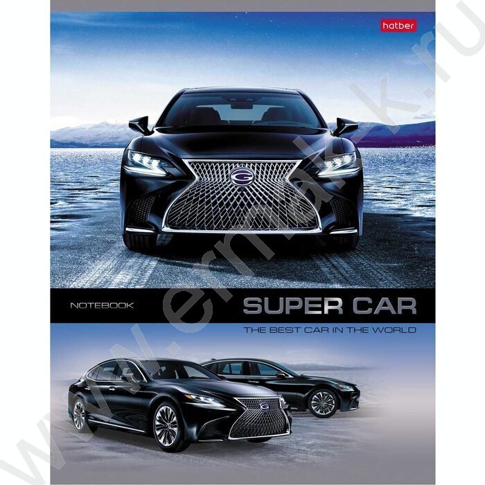 Тетрадь  48л клетка "Super Cars" 5видов | Фото 2
