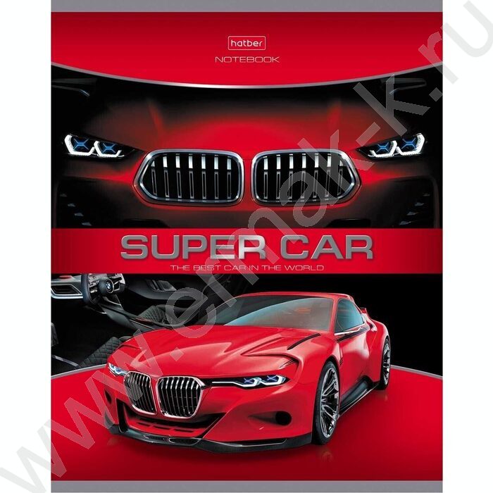Тетрадь  48л клетка "Super Cars" 5видов | Фото 5