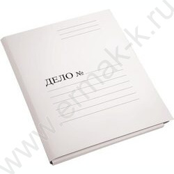 Скоросшиватель A4 картон белый 220г/м² пробитый | Фото 2