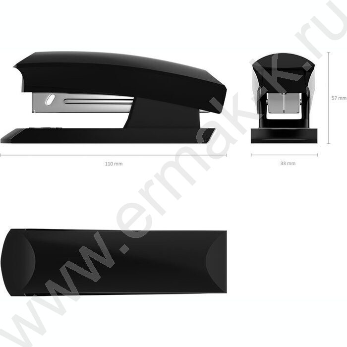 Степлер №24/6  30л пластик Eco Classic /2 режима скрепления /черный | Фото 3