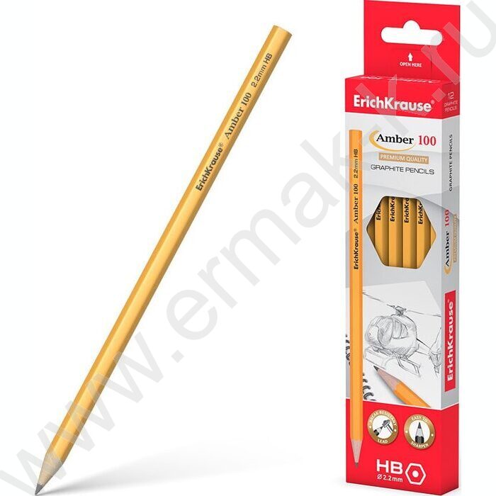 Карандаш ч/гр HB Amber 100 европодвес | Фото 2