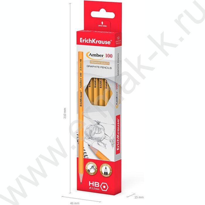 Карандаш ч/гр HB Amber 100 европодвес | Фото 5