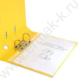 Файл 55мм PVC 2-стор. разборный желтый /метал. окант., карман | Фото 5