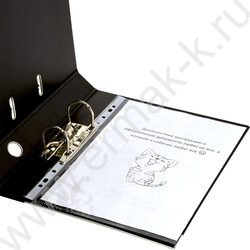 Файл 55мм PVC 2-стор. разборный черный /метал. окант., карман | Фото 5