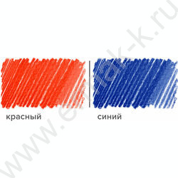 Карандаш двухцветный красно-синий (KIN 3423) | Фото 6