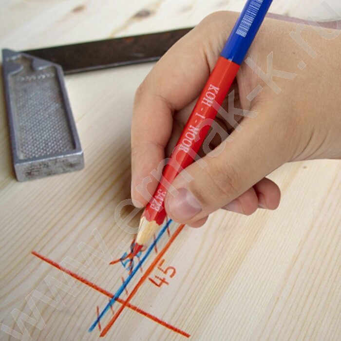 Карандаш двухцветный красно-синий (KIN 3423) | Фото 9