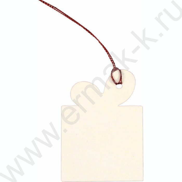 Набор подвесных ярлыков Новогодние красные/для новогодних подарков, из картона с фигурной вырубк | Фото 3