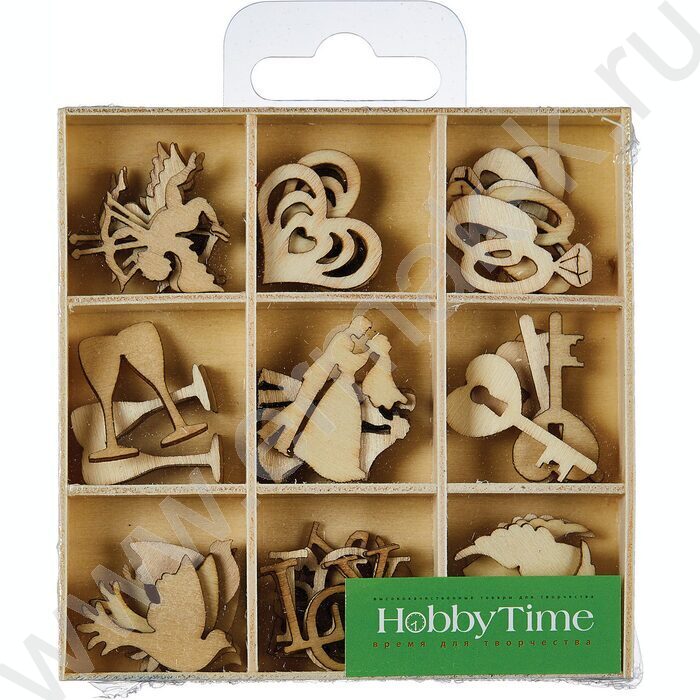 Декор из дерева Натуральный Набор №33 Романтическая фантазия в дер.органайзере | Фото 1