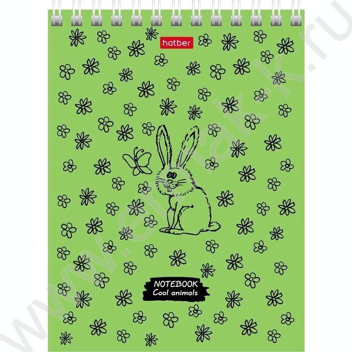 Блокнот  40л А6 спираль "COOL Animals" ассорти | Фото 2