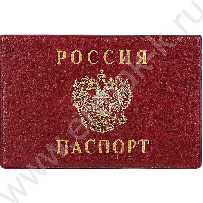 Обложка д/паспорта бордо | Фото 1