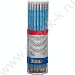 Карандаш ч/гр с ластиком 2x2 HB /круглый /туба | Фото 3