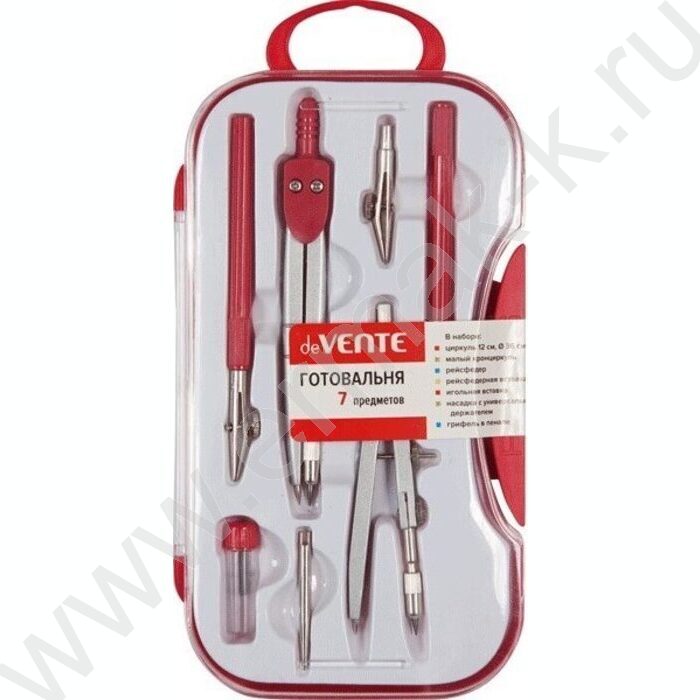 Готовальня  7предм цв.корпус /ассорти | Фото 1