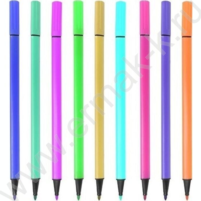 Фломастеры  24цв Triolino трехгранные, вентилируемый колпачок, к/кор с подвесом | Фото 2