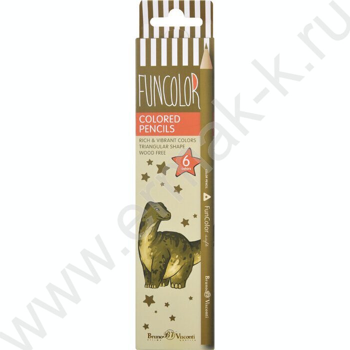 Карандаши пластиковые  6цв Funcolor 4вида | Фото 6