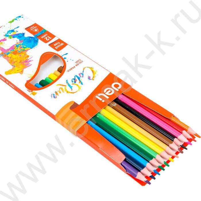 Карандаши пластиковые 12цв ColoRun /трехгранные/ европодвес | Фото 1