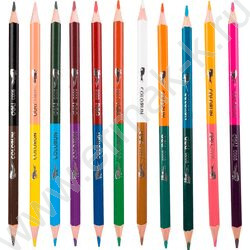 Карандаши  24цв/12шт ColoRun /липа, двухсторонние, европодвес | Фото 5