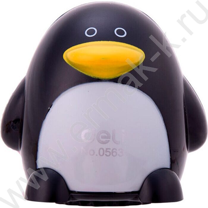 Точилка 2отв. пластик Пингвин ассорти | Фото 2