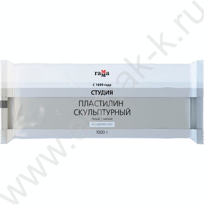 Пластилин скульптурный 1000г белый М | Фото 1