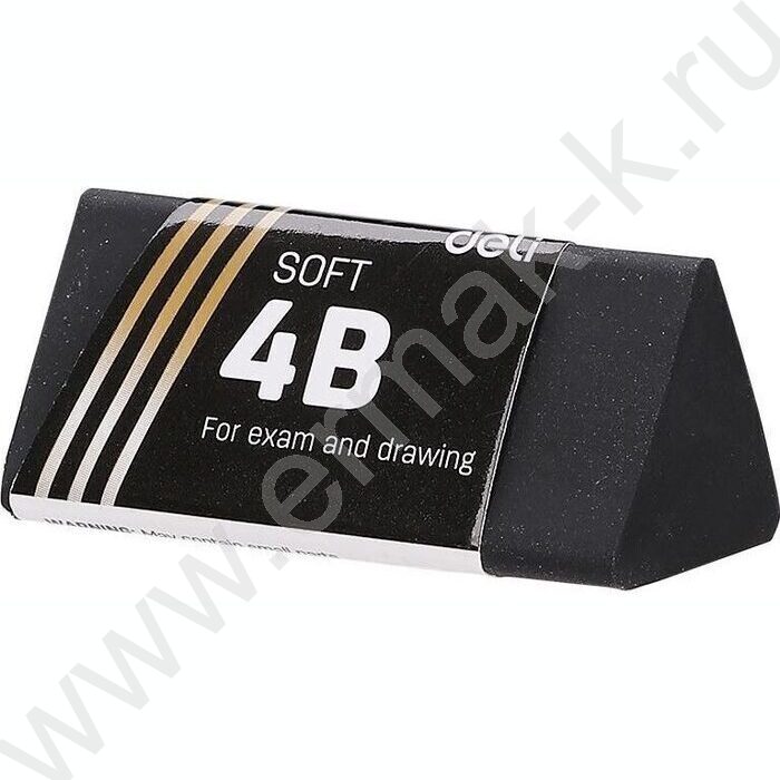 Ластик черный трехугольный Scribe Infinite /40*19*19мм | Фото 1