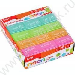 Ластик цветной /39*27*12мм, неон ассорти | Фото 2