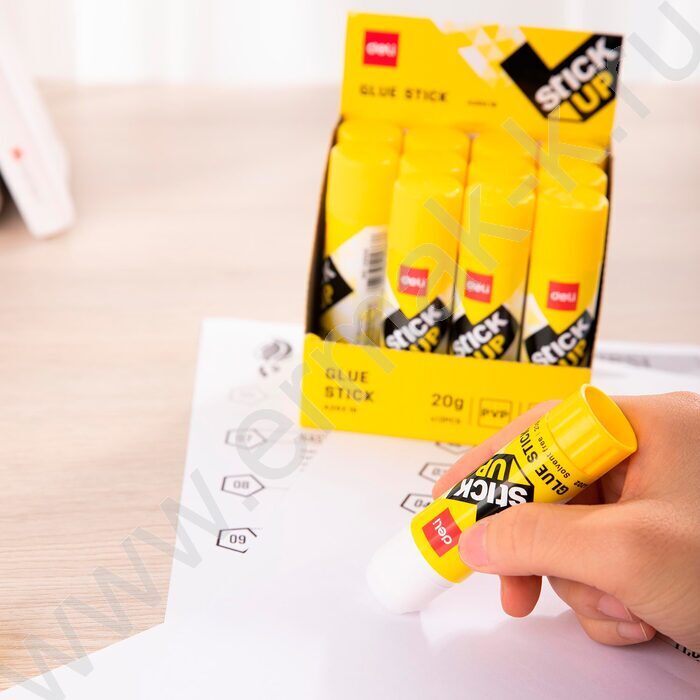 Клей-карандаш  20г Stick UP /корпус - желтый /картон. дисплей | Фото 5