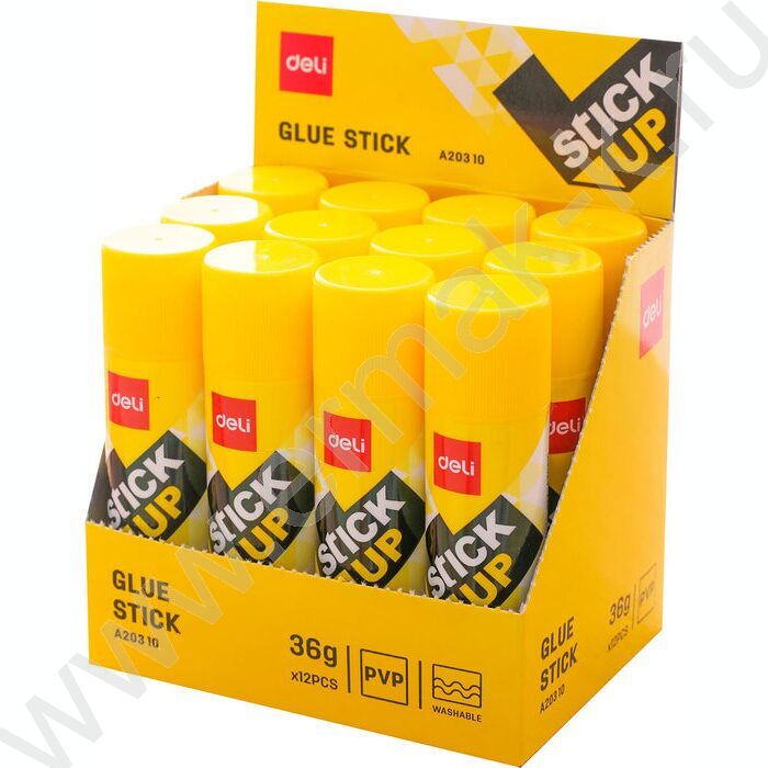 Клей-карандаш  36г Stick UP /корпус - желтый /картон. дисплей | Фото 4