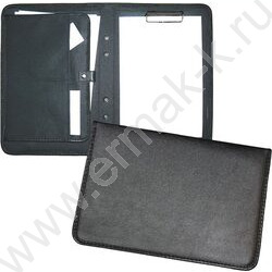 Папка иск.кожа черный /зажим для бумаг/ | Фото 1